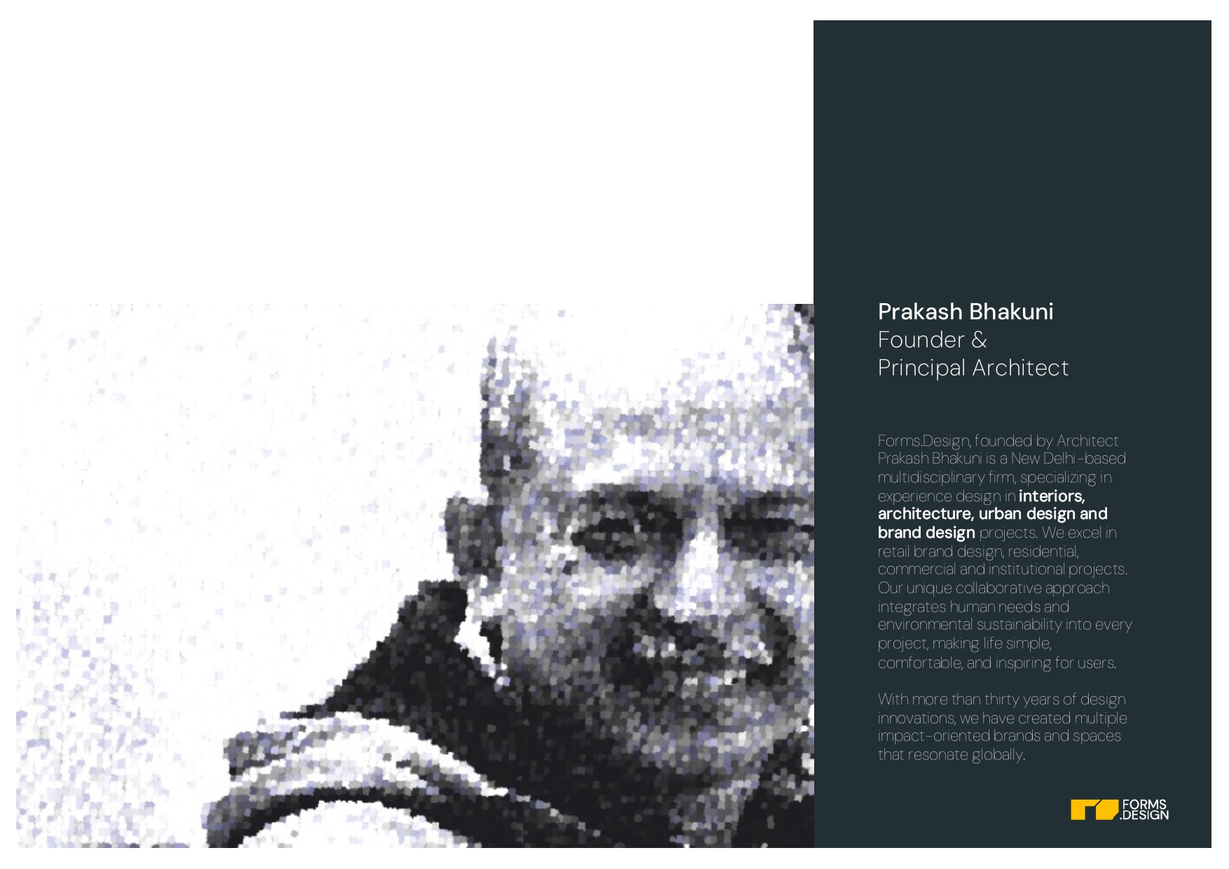 Forms Design portfolio page 1
